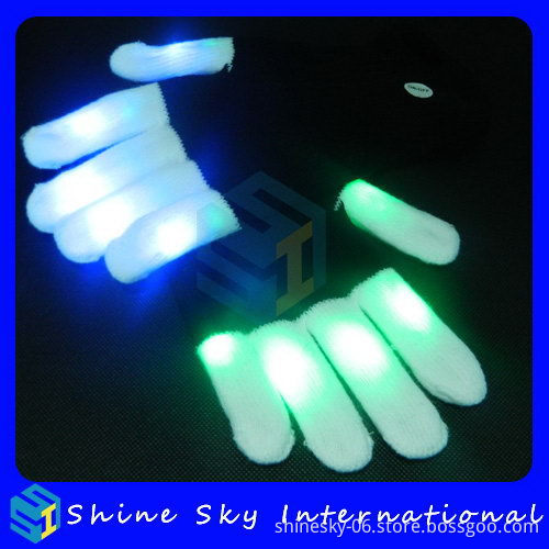 Fashion LED Gloves Light Up Flashing Finger Lighting Glove Hip-Hop Style